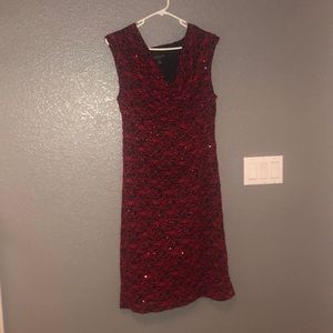 Red sparkly dress